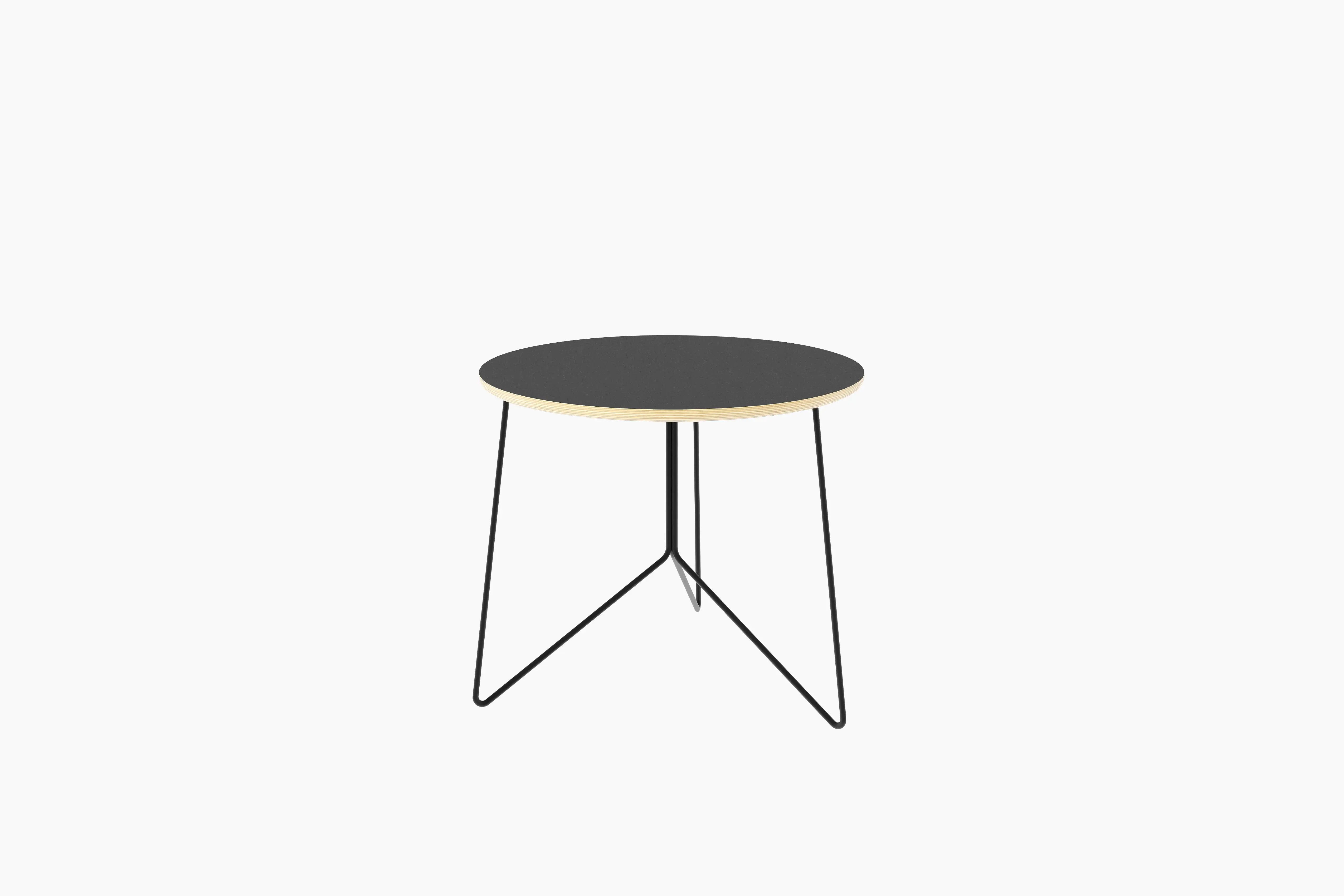 Metallgestell schwarz Beistelltisch Miro low