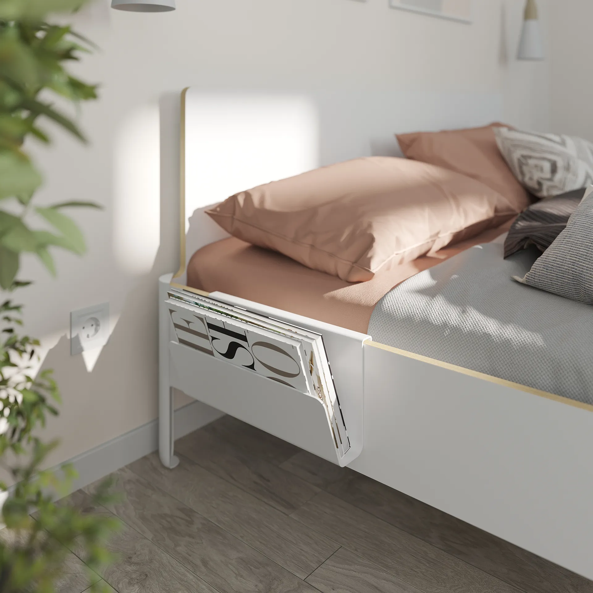 Add-On No 8 Zeitschriftenablage am Bett