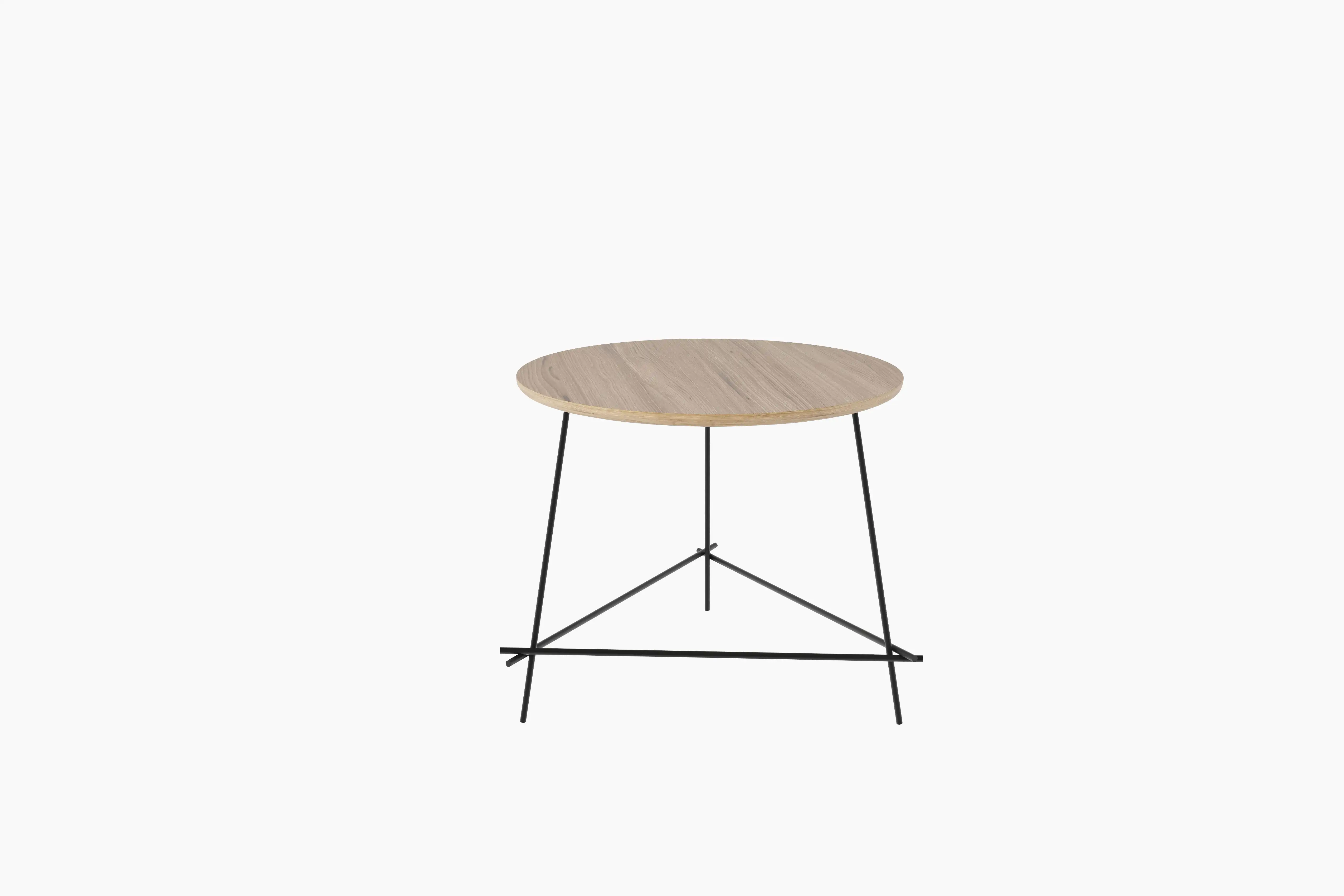 Echo low Beistelltisch rund mit Metallgestell