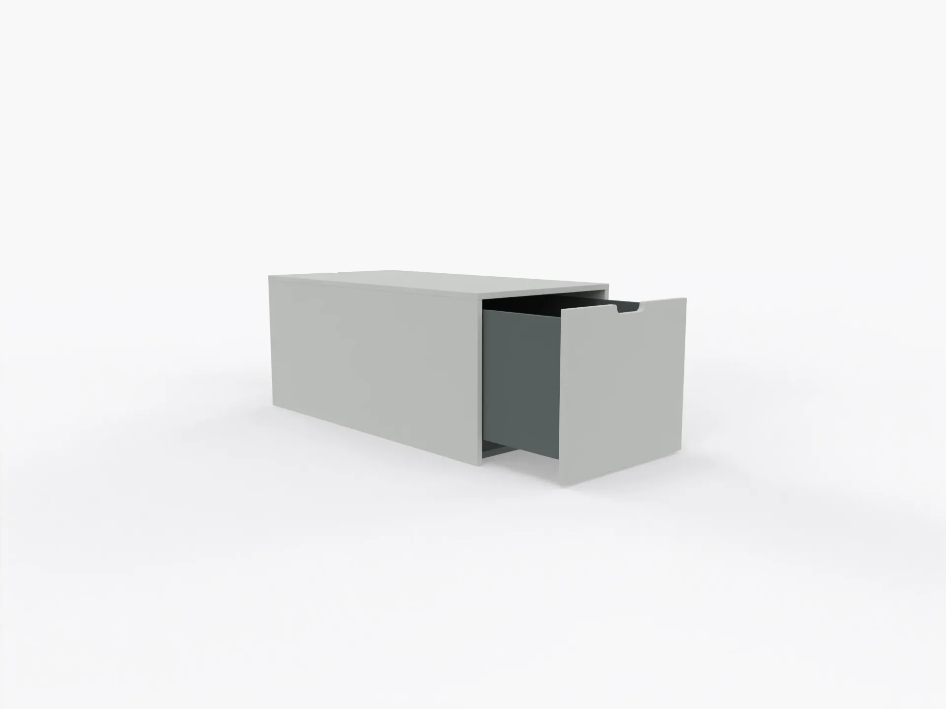 Bed base with drawer Bettkasten Stapelliege Schubkasten Nachtschrank Zubehör farbig lackierte Variante hell