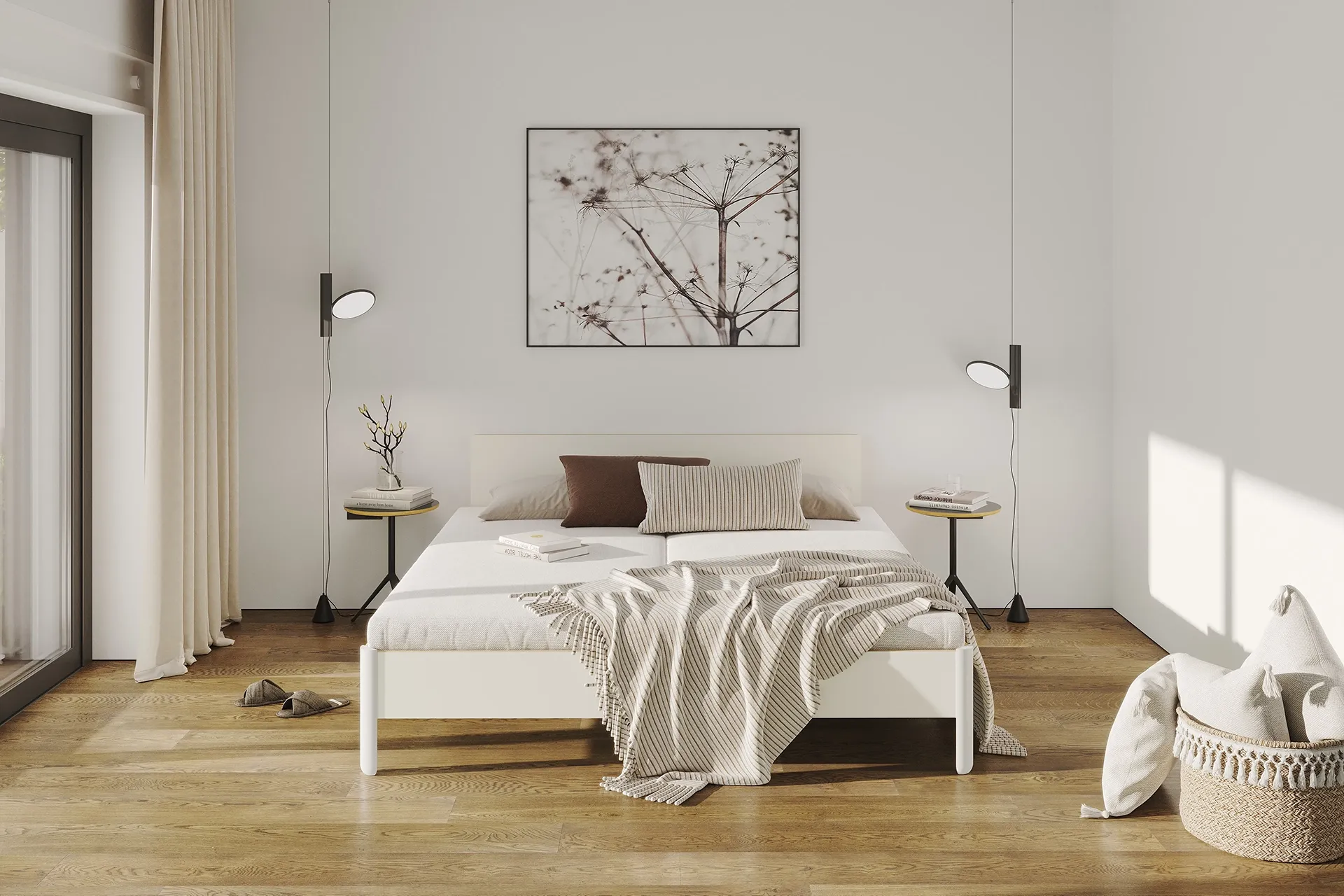 Das Familienbett Nait kann auch als Doppelbett genutzt werden.